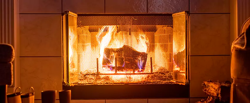 Mendota Hearth Landscape Fireplace Installation in Petersburg, Virginia