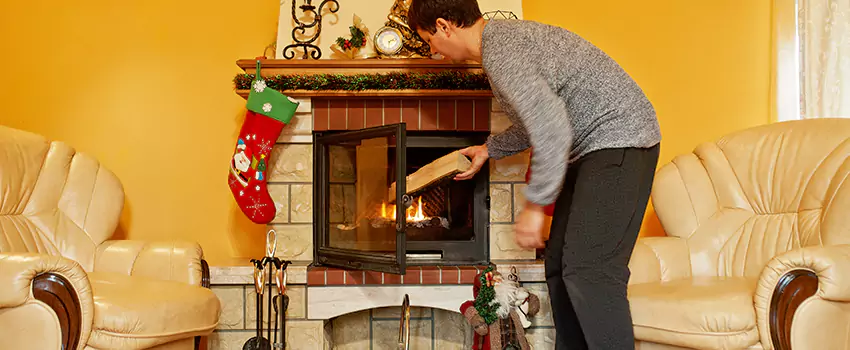 Rusted Metal Fireplace Restoration in Petersburg, Virginia